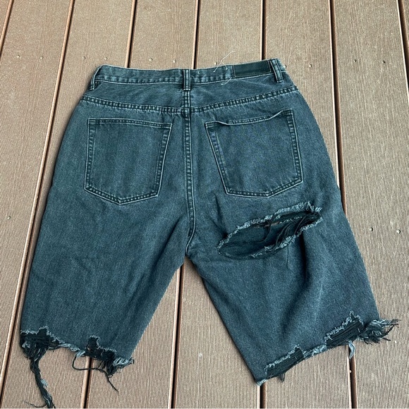 ZGY DENIM black ripped shorts $78 - Picture 8 of 8